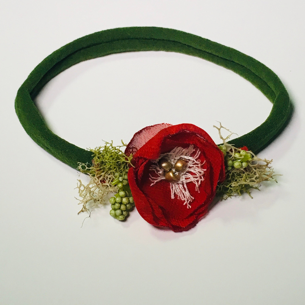 Chiffon Floral Nylon Headband Newborn